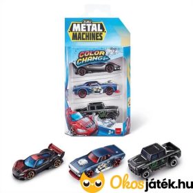 Színváltós autó 3db-os készlet S1 - Metal Machines