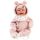 Llorens Tala Sonrisas 44 cm-es újszülött baba hanggal rózsaszín kezeslábasban