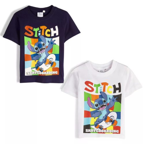 Disney Lilo és Stitch, A csillagkutya Skateboarding gyerek rövid póló, felső 4-10 év
