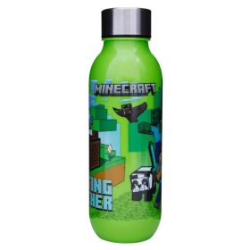Minecraft Crafting műanyag kulacs csavaros kupakkal 640 ml