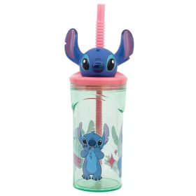   Disney Lilo és Stitch, A csillagkutya Easily Distracted 3D műanyag szívószálas pohár 360 ml