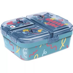   Disney Lilo és Stitch, A csillagkutya Just több rekeszes uzsonnás doboz, szendvicsdoboz XL