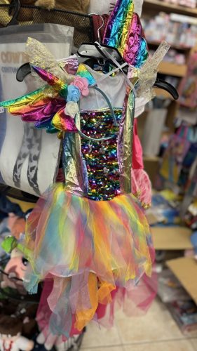 Gyönyörű Unikornis flitteres metál jelmez