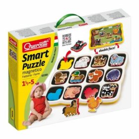 Háziállatos Mágneses Puzzle - 12 db-os - Quercetti
