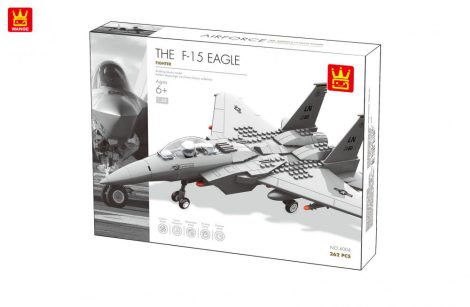 WANGE® 4004 | lego-kompatibilis építőjáték | 262 db építőkocka | F-15 vadász repülőgép