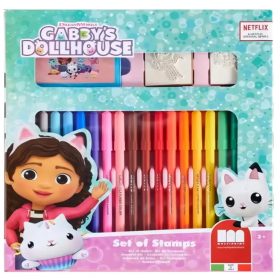 Gaby Dollhouse nyomdaszett 18 db -os filctollal