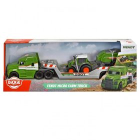   Dickie Toys Micro Szállító Kamion Traktorral és Bálázóval