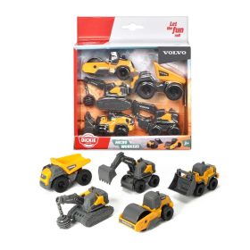Dickie Toys Volvo Mini Munkagépek 5 DB-os Szett