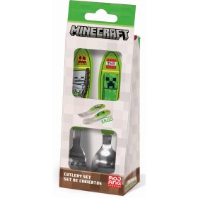 Minecraft Core fém ergo evőeszköz készlet - 2 darabos