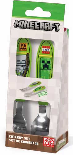 Minecraft Core fém ergo evőeszköz készlet - 2 darabos