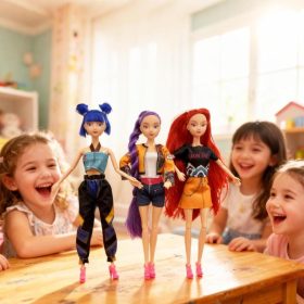 Éneklő Kpop démonvadászok babák 3db  Rumi, Zoey, Mira