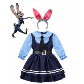   Zootropolis JUDY HOPPS IHLETTE NYUSZI RENDŐR SZOKNYÁS JELMEZ 