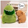  CAPYBARA PLÜSS FIGURA + 40CM DINOSAURUS - KROKODIL Kivehető