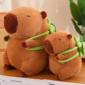 Óriás Capybara plüss teknős hátizsákkal, 50cm