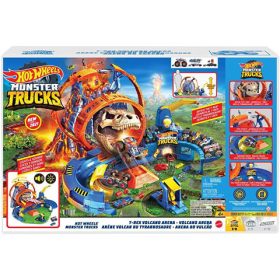   HOT WHEELS: MONSTER TRUCKS T-REX ARÉNA PÁLYAKÉSZLET KÉT KISAUTÓVAL – MATTEL