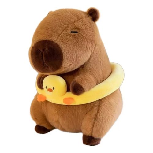 Capybara úszógumis plüss 20cm