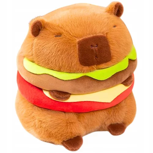Capybara hamburger plüss 30 cm