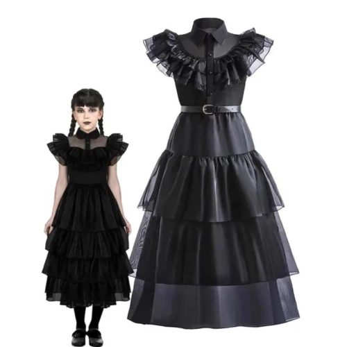 WEDNESDAY JELMEZ BÁLI RUHA ÖVES +PARÓKÁVAL