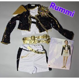   Kpop démonvadász teljes jelmez szett  Rumi– FLITTERES ARANY 